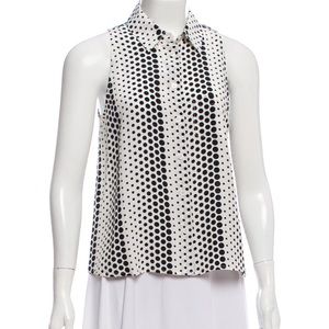 Sleeveless Silk Equipment Blouse